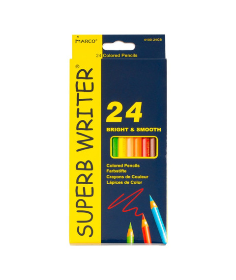 Creioane colorate MARCO SuperbWriter, 24 culori, 4100-24CB